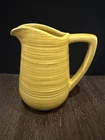 Vintage McCoy 6” Yellow Pitcher Ribbed Texture MP#646