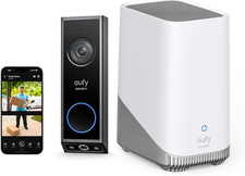 eufy Security Video Doorbell E340 2KFull HDWiFi No Fee&S380 HomeBase 16TB No Fee