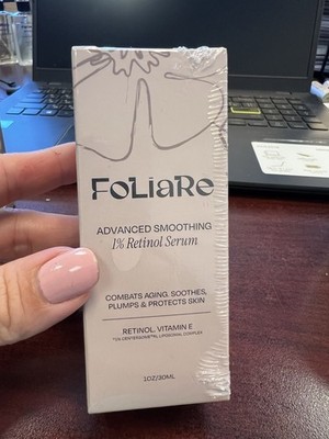 Foliare Retinol 1% Serum for Face with Hyaluronic Acid & Organic Green Tea