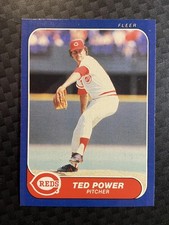 Nm Ted Power #187 1986 Fleer Cincinnati Reds