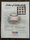 Ted Williams signed official American League baseball PSA letter COA  autograph￼