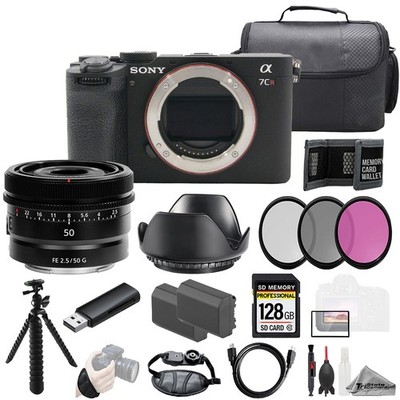 Sony a7CR + Sony FE 50mm f/2.5 G Lens 128GB + Ext Bat+ 3 PC Filter- Kit