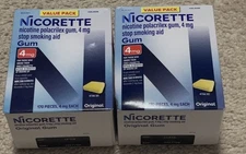 Nicorette Gum 4mg Original 170 pieces, 2 pack, exp 06/2027