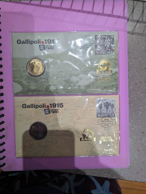 #ad 2015 ANDA GALLIPOLI CENTENARY PNC MATCHING NUMBER SET AU $500.00