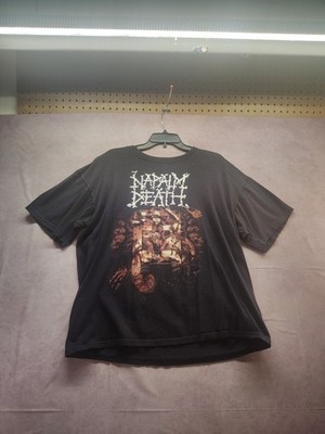 NAPALM DEATH RARE SHIRT - Time Waits for No Slave 2009 Tour Shirt Nathrakh