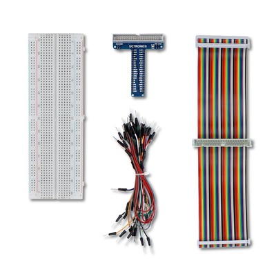GPIO Breakout Kit for Raspberry Pi Pico T-Type 830 Tie Points Breadboard