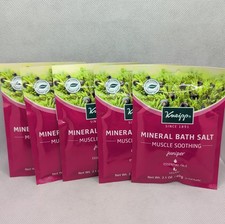 5 Kneipp Mineral Bath Salt Muscle Soothing Juniper Sealed 2.1 oz Ea