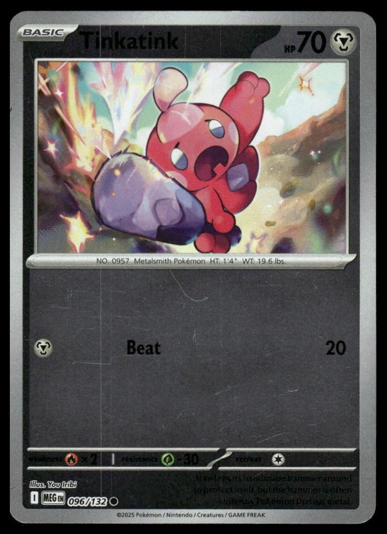 Tinkatink ME01: Mega Evolution #096/132 Reverse Holo NM