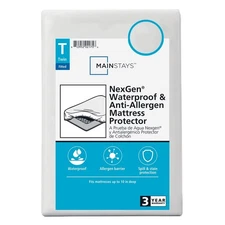 Mainstays NexGen Waterproof Fitted Mattress Protector, Twin