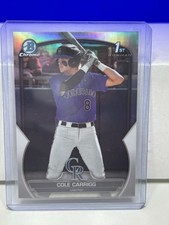 2023 Bowman Draft 1st Chrome Cole Carrigg #BDC-151 Refractor (RC)