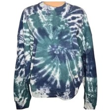 Tory Burch Sport Tie Dye Crewneck Sweatshirt Size XL