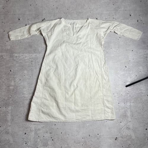 Antique French Edwardian Man's Circa 1900s With Embroidery Gents Dress Shirt