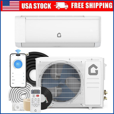 9000 BTU Ductless Mini Split Air Conditioner and Heat Pump Inverter 18.5 SEER