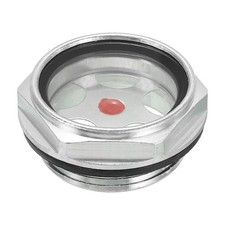 Air Compressor Oil Sight Glass, 1 Pack G 1-1/4" Aluminum Oil Liquid Level Gauge