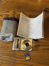 Fujifilm FinePix A850 8.1MP Digital Camera Silver Tested w Pouch And SD