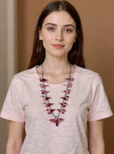 Hand-carved Hummingbird  Fetish Necklace, Matt Mitchell