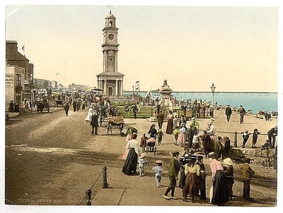 Photo:Clock tower,Herne Bay,England,c1895