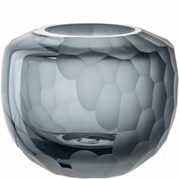 Leonardo Vase Bellagio, Blumenvase, Dekovase, Glas, Anthrazit, 9 Cm, 036444