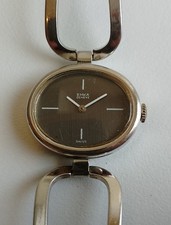 Emka Geneve Damenuhr Swiss Made Armbanduhr Mechanische Handaufzug Stainless P27