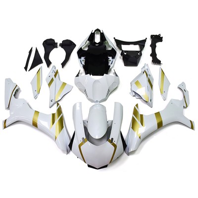 ABS Fairing Kit For Yamaha YZF100-R1 2015 16 17 2018 2019 Bodywork White Gold