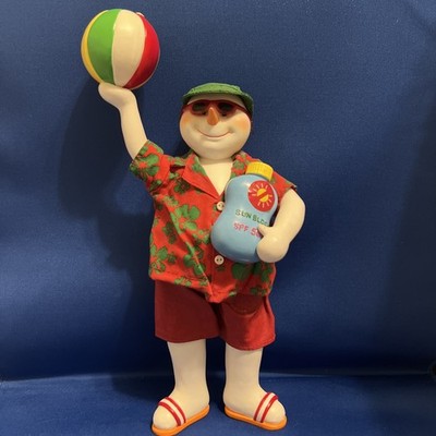 Vtg Clothtique By Possible Dreams Ltd Sandy Goosebumps Beach Ball Christmas 12 
