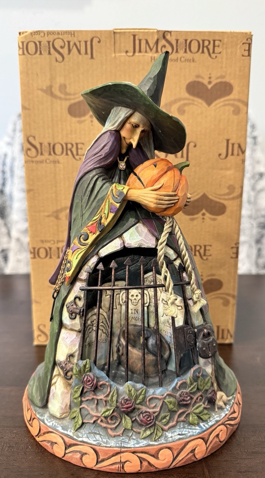 Jim Shore 2008 “Spellbound” Witch Figurine Heartwood Creek #4012601 With Box
