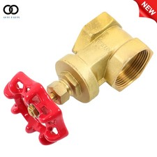 1 1/2" NPT Brass Gate Valve Two-way Flow Manual Rotary Sluice Valve For Water