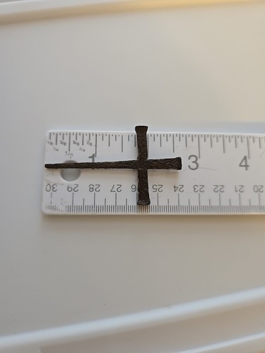 Nagelkreuz Christentum Anhänger Handarbeit - Bild 5 von 6