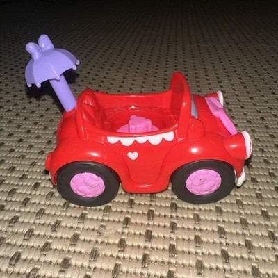 Fisher Price Little People 2014 Disney Minnie Mouse Red Magic Car With Umbrella