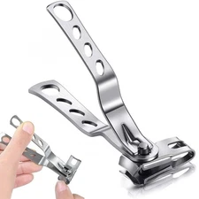 Nail Clippers 360 Degree Rotating Long Handle Sharp for Fingernail and Toenail
