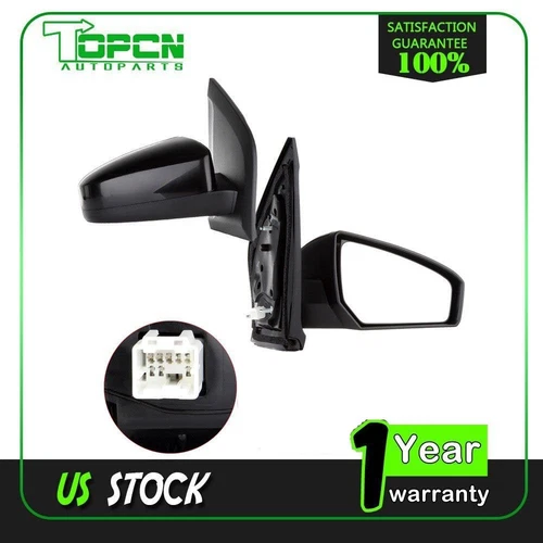 07-12 Fits Nissan Sentra 2.0L 2.5L Power View Side Mirrors Pair Set LH+RH