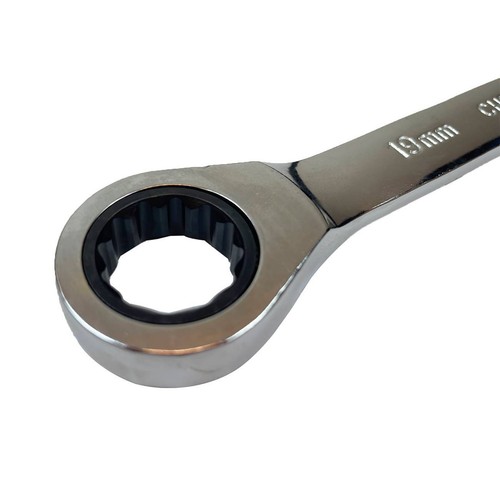 Ratchet Wrench Set Metric Combination Kit Fixed Spanners Tool 7 Piece 8mm-19mm - Picture 9 of 11