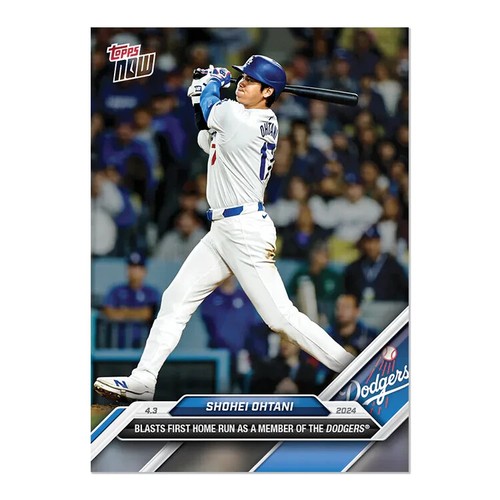 Shohei Ohtani - 2024 MLB TOPPS NOW Card #36 First Dodgers Home Run