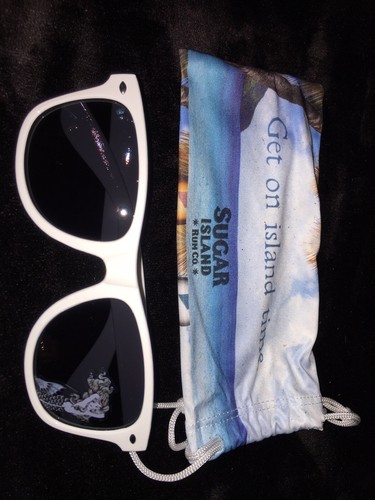 Mermaid Sunglasses With Sugar Island Rum Drawstring Case. Free Ship USA - Picture 4 of 4