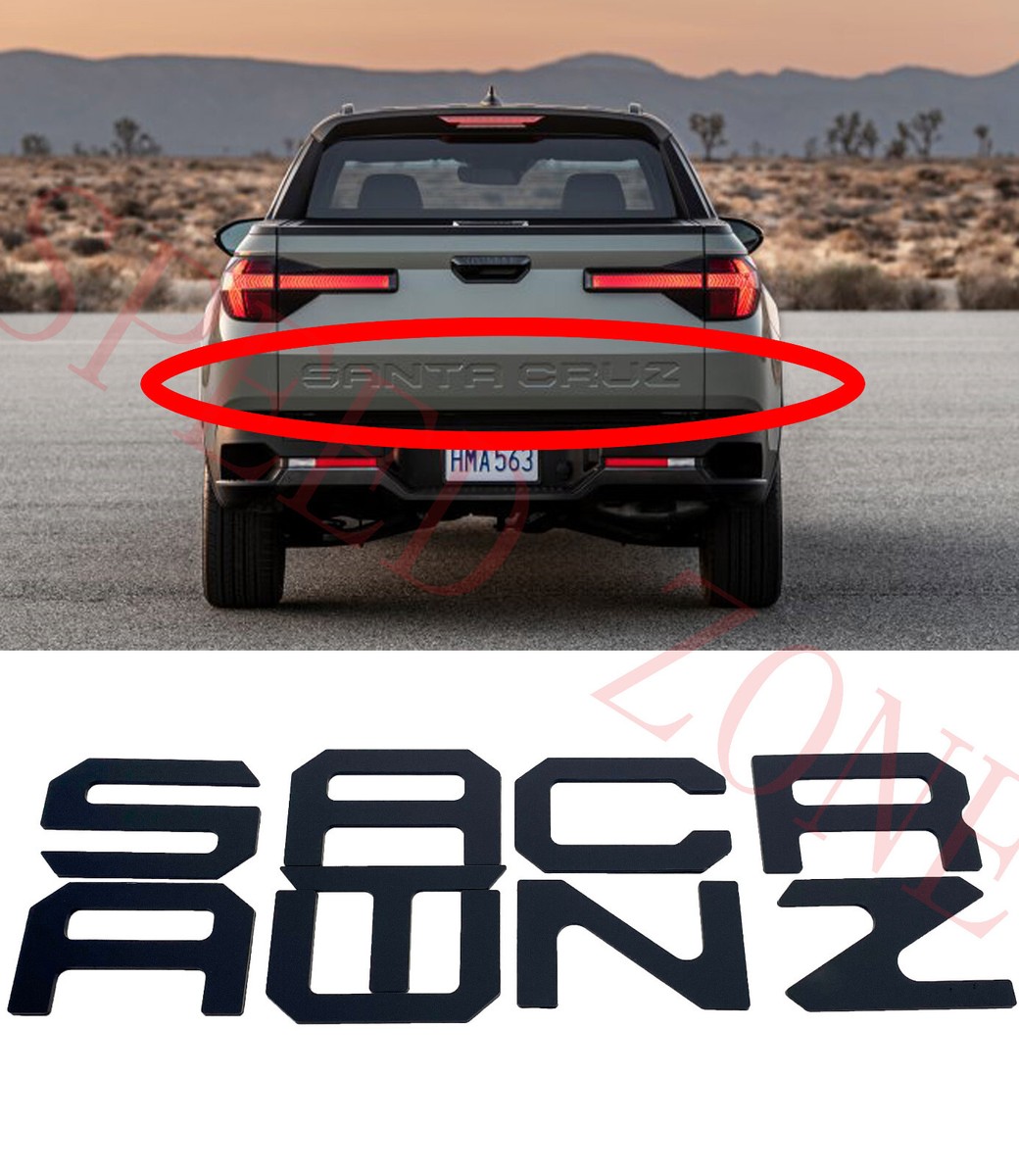 BLACK matte raised letters fit HYUNDAI SANTA CRUZ 2022 -2026