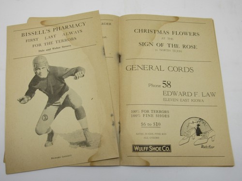 1923 Colorado Springs Palmer High School vs. St. James Boston Football Programm - Bild 7 von 10