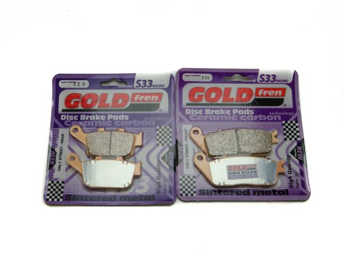 Goldfren S33 Brake Pads Front & Rear For Honda NC 700 X Non ABS 2012-2013 - 第 1/3 張圖片