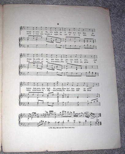 1880s THE HARP THAT ONCE THRO' TARA'S HALLS Sheet Music Stevenson, Thomas Moore - Picture 3 of 3