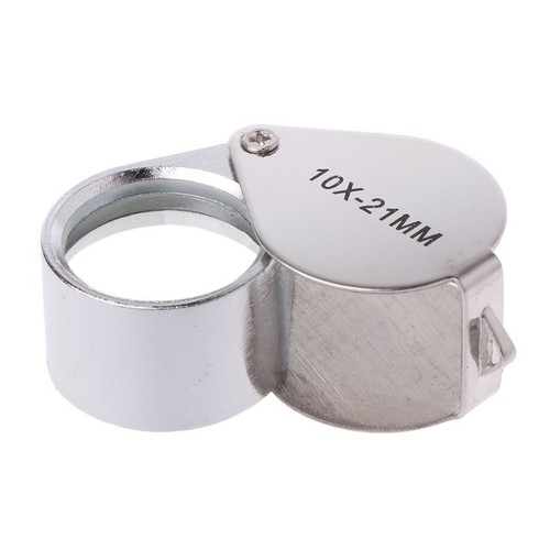 Loupes 10x Glass Jeweler Loupe Loop Eye Magnifier Magnifying Magnifier Metal - Picture 7 of 10