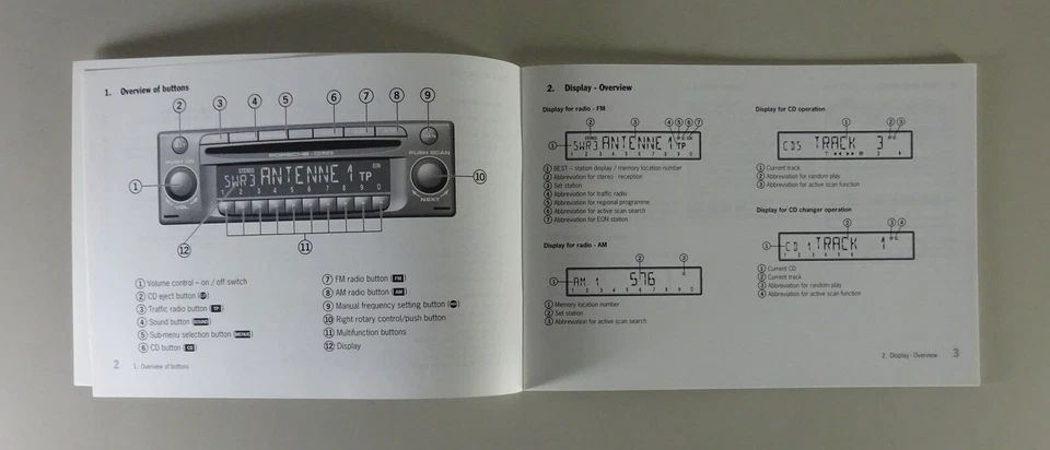 Manual Del Propietario Porsche Radio CDR 23 Para 911 + Boxster - Imagen 3 de 4