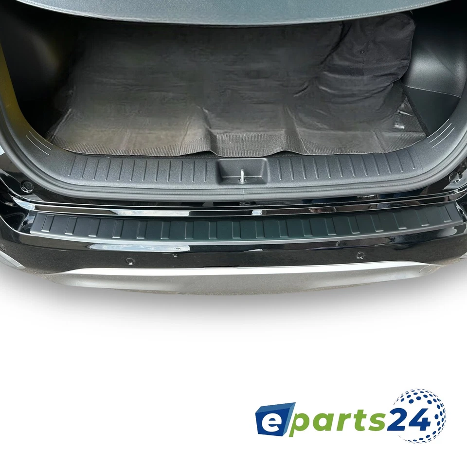 Protector de borde de carga adecuado para Volvo XC60 II 2ª generación a partir del año 2017 - acero inoxidable negro - Imagen 2 de 4