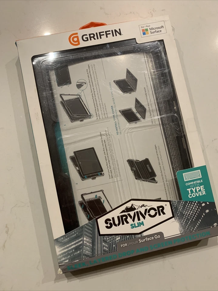 Griffin Survivor Slim for Microsoft Surface Go. GFB-011-BLK. New! - Image 4 of 4