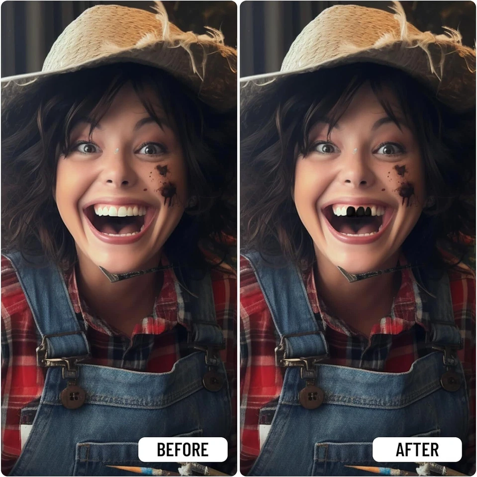 6 Colors Teeth Paint Halloween Cosplay Party Halloween Makeup White Tooth Paint - Image 4 of 4