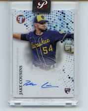 2022 Topps Pristine Jake Cousins Encased On-Card Auto SP  Rookie RC Brewers