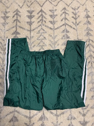 Charles River Unisex Mens Womens Tear Away Green Track Pants Basketball Sz XL - Picture 4 of 10