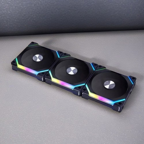 Lian Li UNI FAN SL120 V2 120mm Case Fan 3 Pack Black NEW - Picture 12 of 14