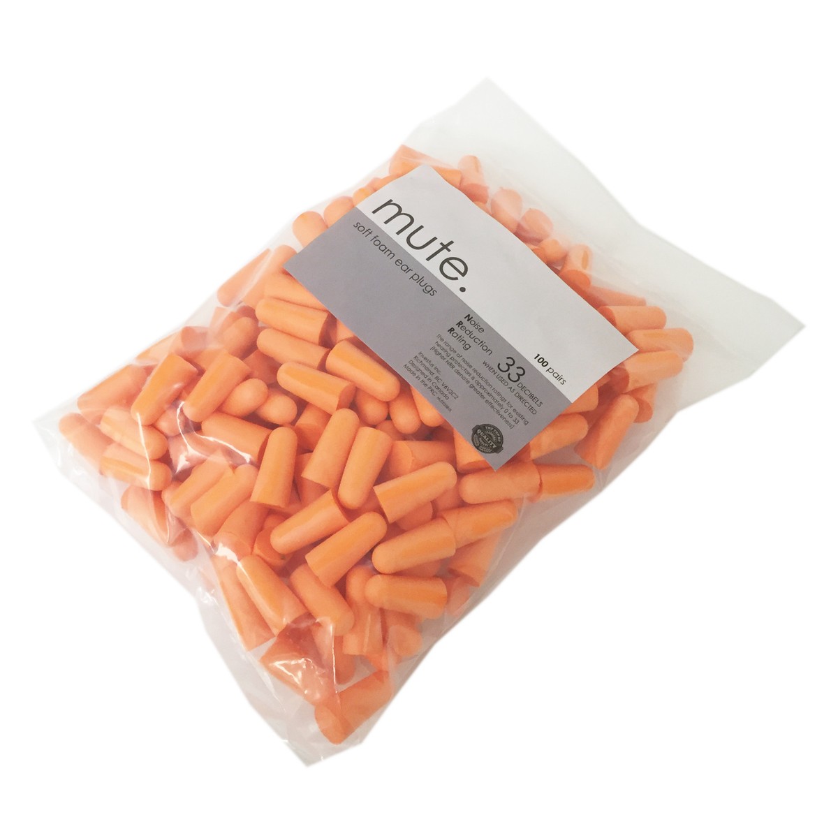 100 Paia Tappi Per Le Orecchie Memory Foam Morbidi NRR 33 - Foto 3