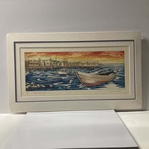 Robert Clibbon Kupferplatte Radierung ""Captain Jack's Wharf"" signierte Ausgabe
