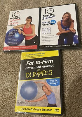 10 Minute Solution: Fitness Ball Workouts DVDs Lot Of 3 Different New