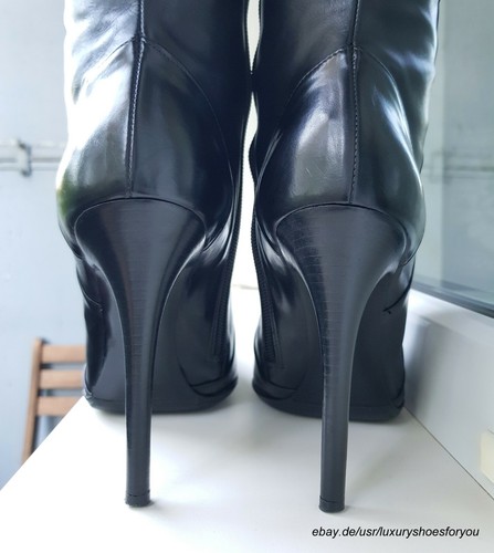 ICONE Black Leather Boots gr. EUR 38.5 - Bild 4 von 6